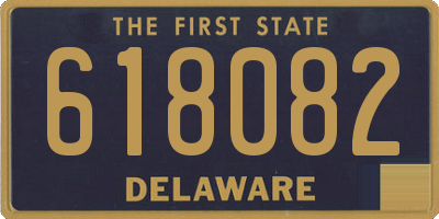 DE license plate 618082