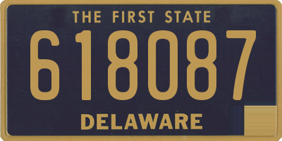DE license plate 618087