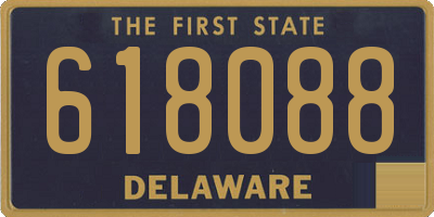 DE license plate 618088