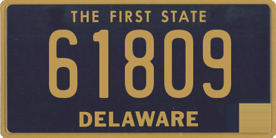 DE license plate 61809