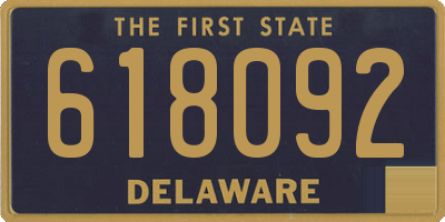 DE license plate 618092