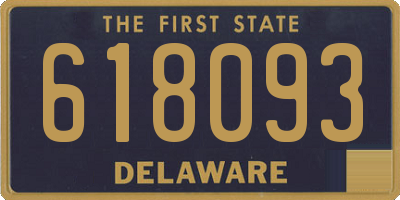 DE license plate 618093