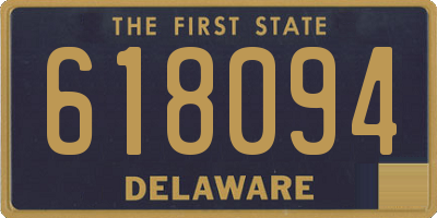 DE license plate 618094