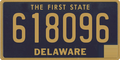 DE license plate 618096