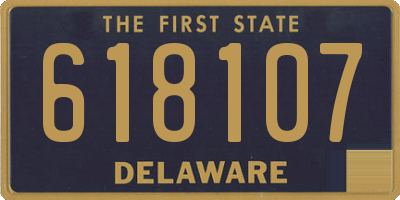DE license plate 618107