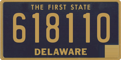 DE license plate 618110