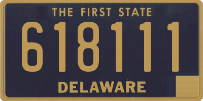 DE license plate 618111