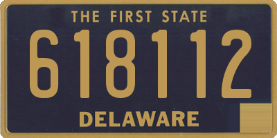 DE license plate 618112