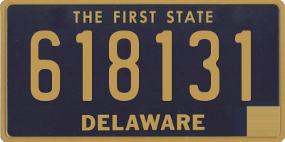 DE license plate 618131