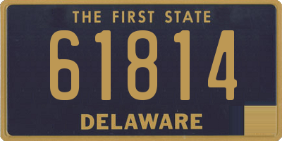 DE license plate 61814