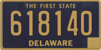 DE license plate 618140