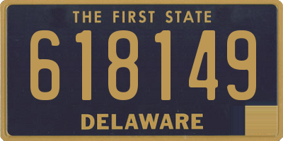 DE license plate 618149