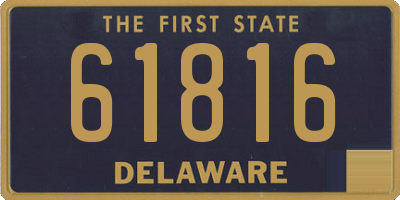 DE license plate 61816