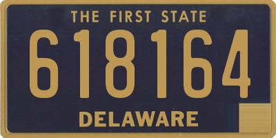 DE license plate 618164