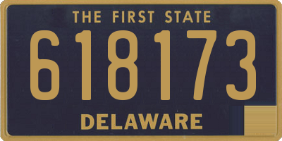 DE license plate 618173