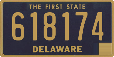 DE license plate 618174