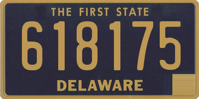 DE license plate 618175