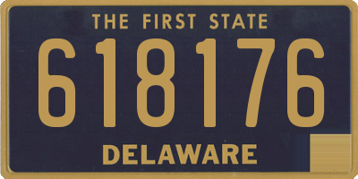 DE license plate 618176