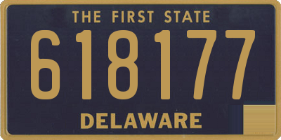 DE license plate 618177