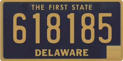 DE license plate 618185