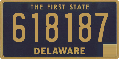 DE license plate 618187