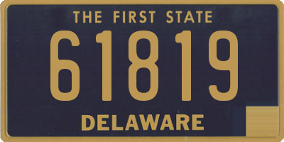 DE license plate 61819