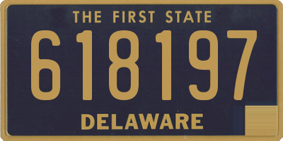 DE license plate 618197