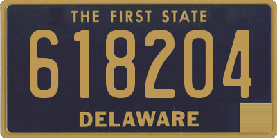 DE license plate 618204