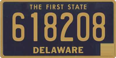 DE license plate 618208