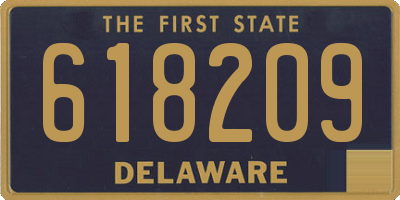 DE license plate 618209