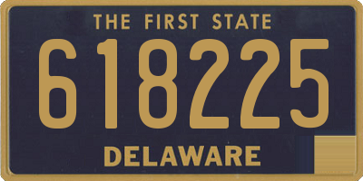 DE license plate 618225