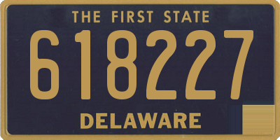 DE license plate 618227
