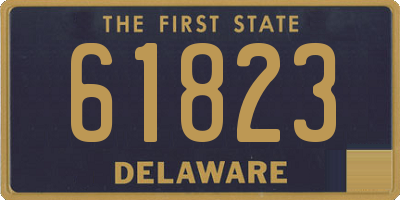 DE license plate 61823