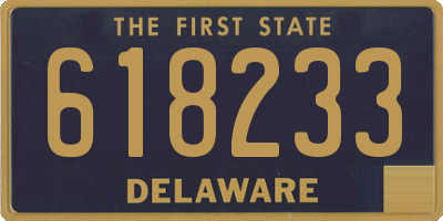 DE license plate 618233