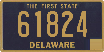 DE license plate 61824