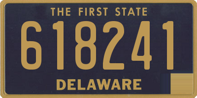 DE license plate 618241