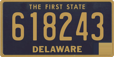 DE license plate 618243