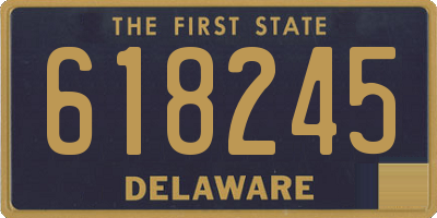 DE license plate 618245