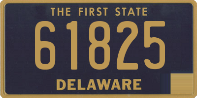 DE license plate 61825