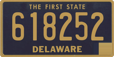 DE license plate 618252