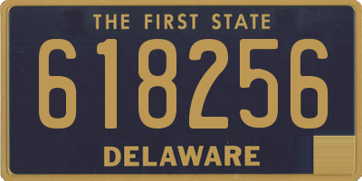 DE license plate 618256