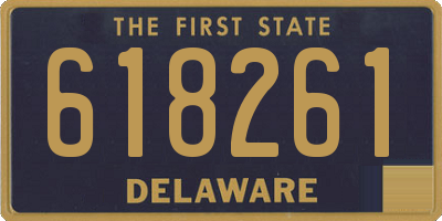 DE license plate 618261