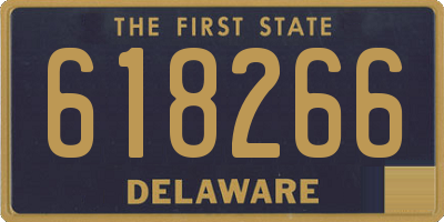 DE license plate 618266