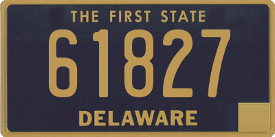 DE license plate 61827