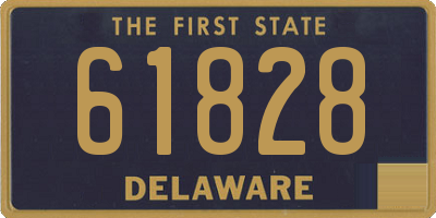 DE license plate 61828