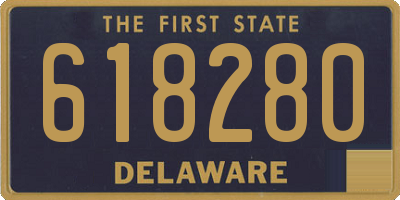 DE license plate 618280