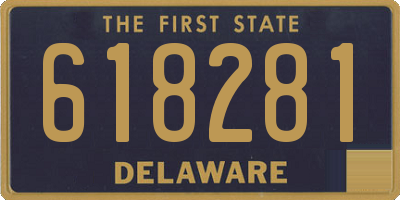DE license plate 618281