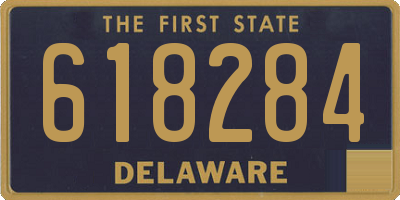 DE license plate 618284