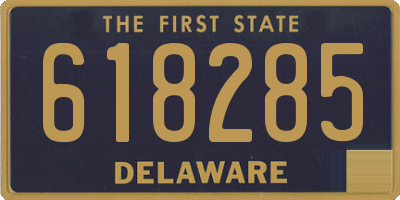 DE license plate 618285