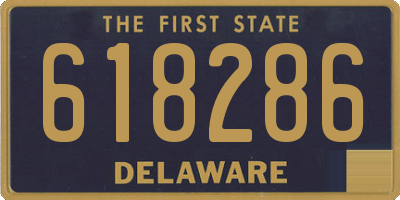 DE license plate 618286